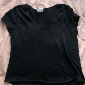 Black burnout T-shirt